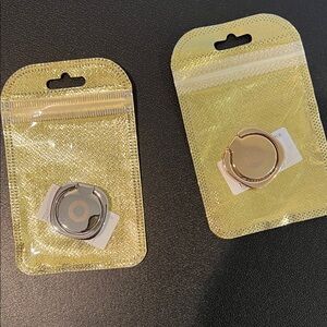 Gold and Silver Adhesive Phone Ring Holders